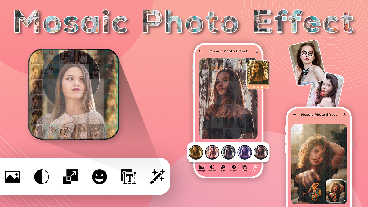 Mosaic Photo Effects Photo Editor Mosaic Effect Photo Mosaically